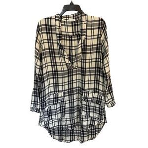 CP Shades x Free People Checkmate Dress Tunic Top Plaid Size XS